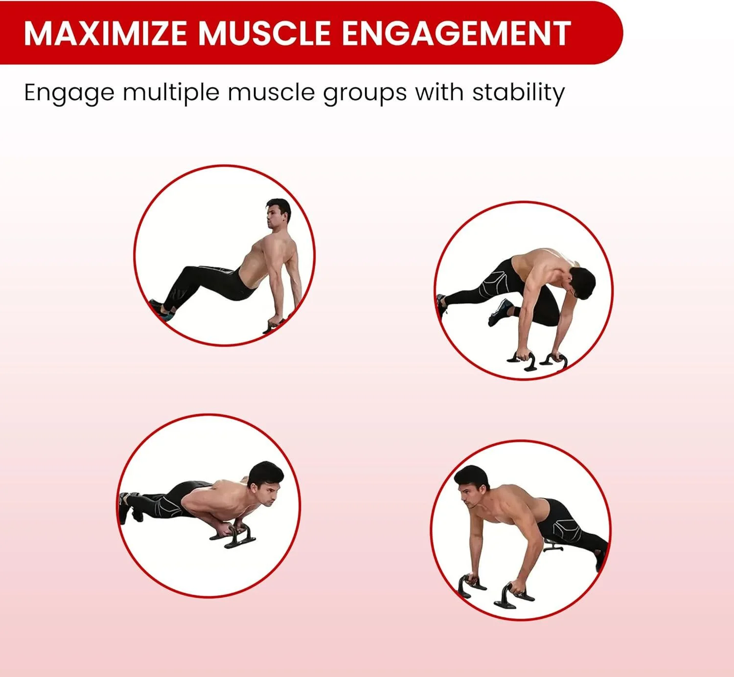ENDLESS Liegestützgriffe EL1042 Push-Up Ständer mit Schaumstoffgriff
